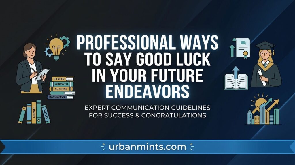 professional ways to say good luck future endeavors