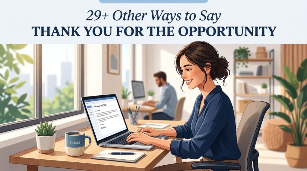 29+ Other Ways to Say "Thank You for the Opportunity" (With Examples)