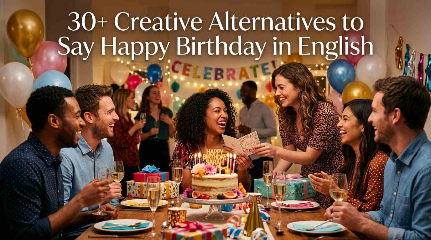 30+ Creative Alternatives to Say Happy Birthday in English