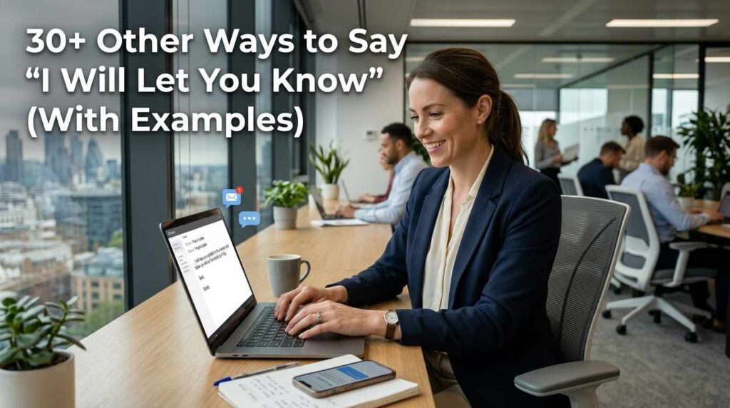 30+ Other Ways to Say "I Will Let You Know" (With Examples)