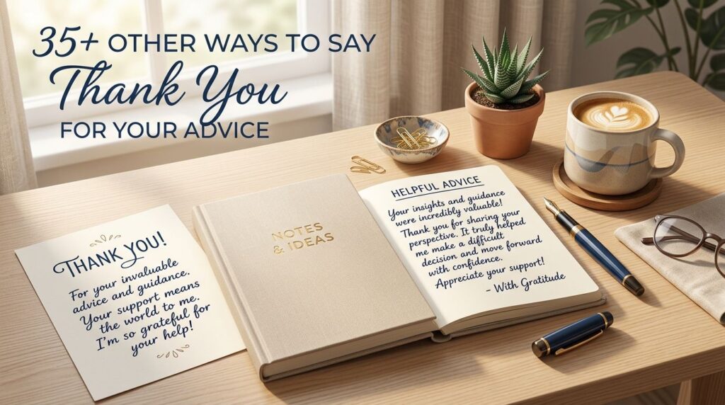 35+ Other Ways to Say “Thank You for Your Advice”