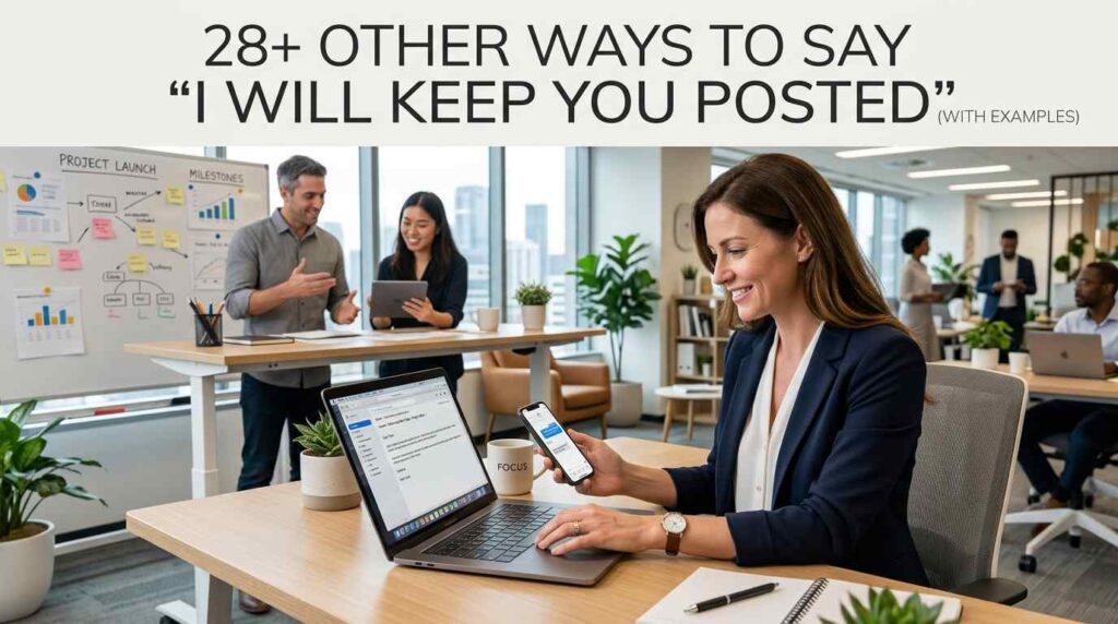 28+ Other Ways to Say "I Will Keep You Posted" (With Examples)