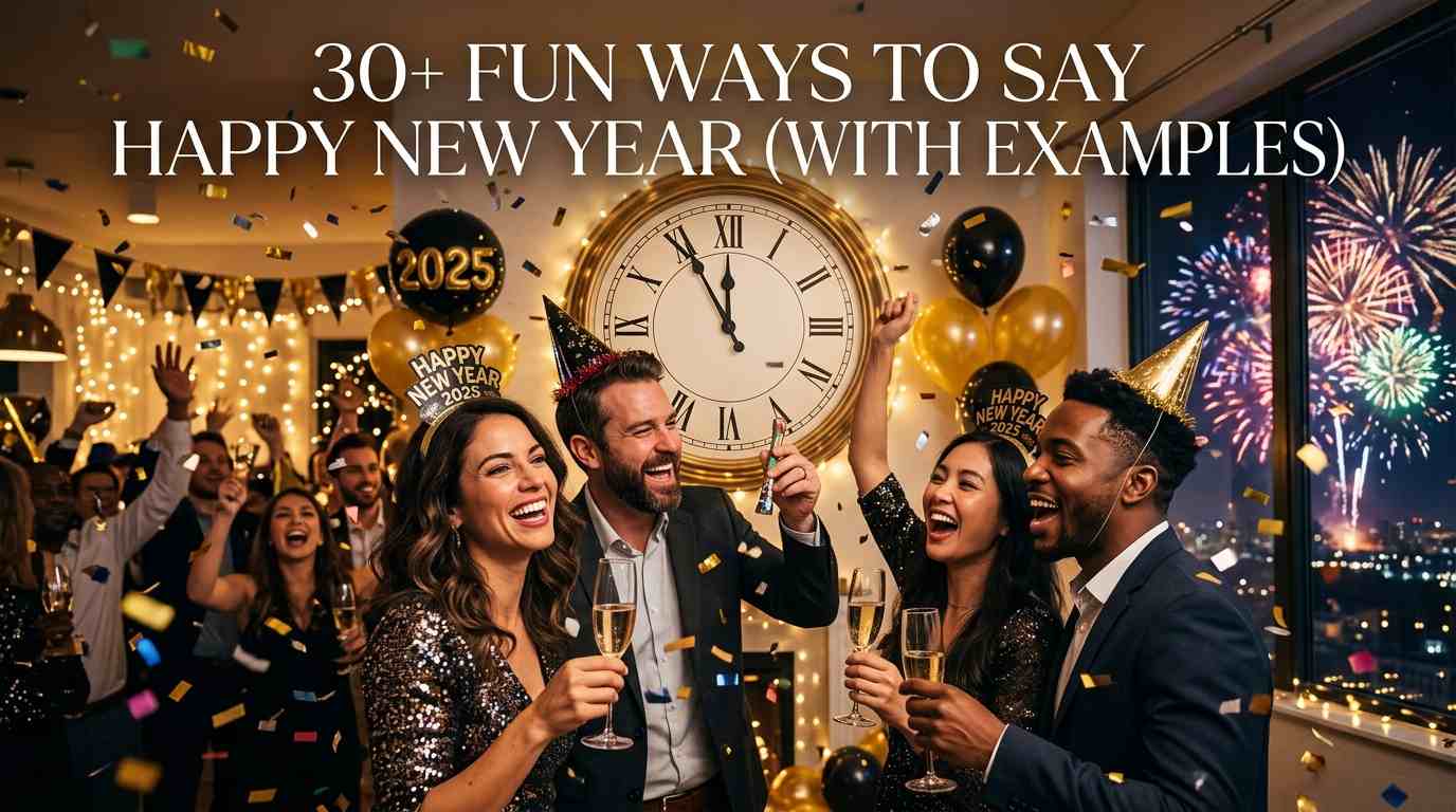 30+ Fun Ways to Say Happy New Year (With Examples)