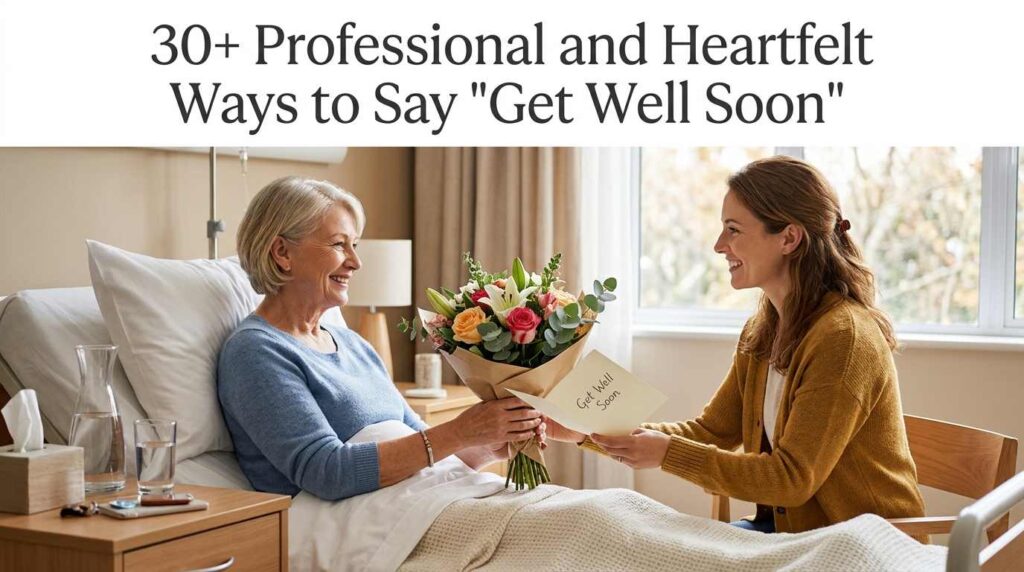 30+ Professional and Heartfelt Ways to Say “Get Well Soon”