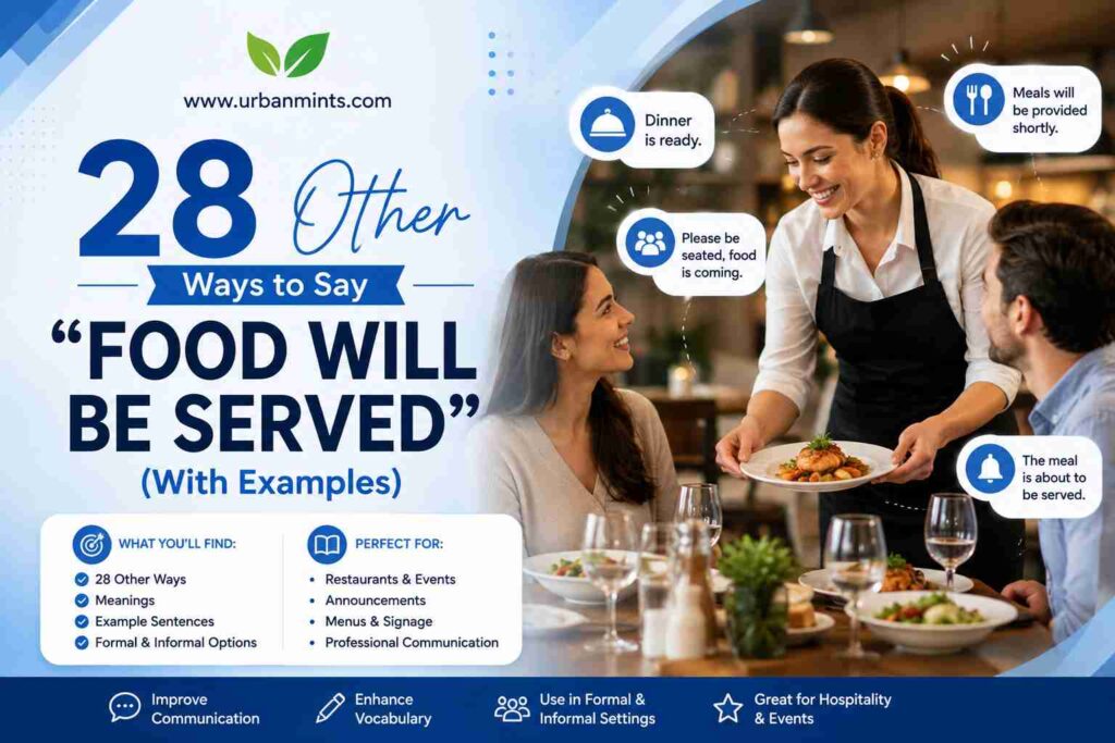 28 Other Ways to Say “food will be served” (With Examples)