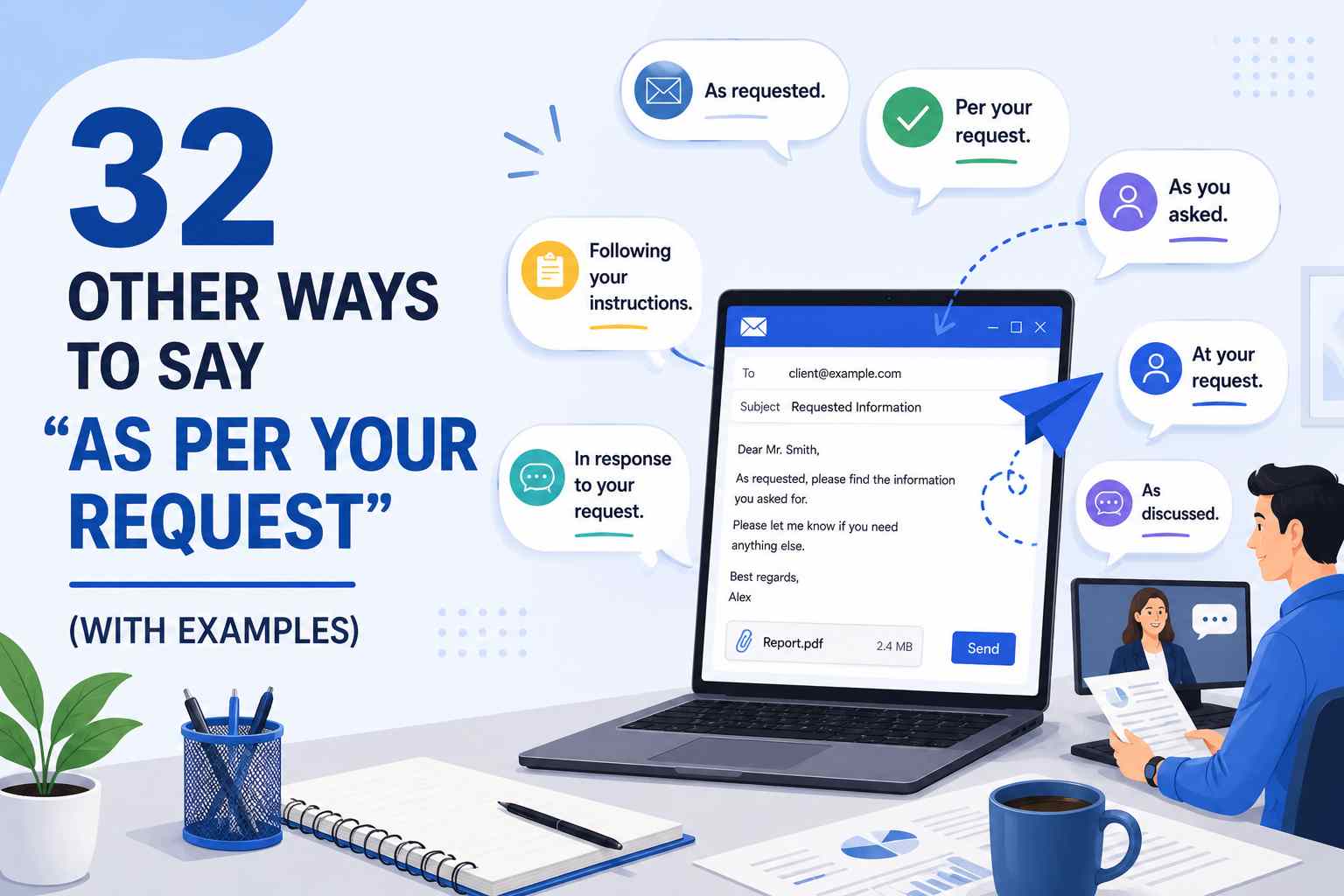 32 Other Ways to Say "As Per Your Request" (With Examples)