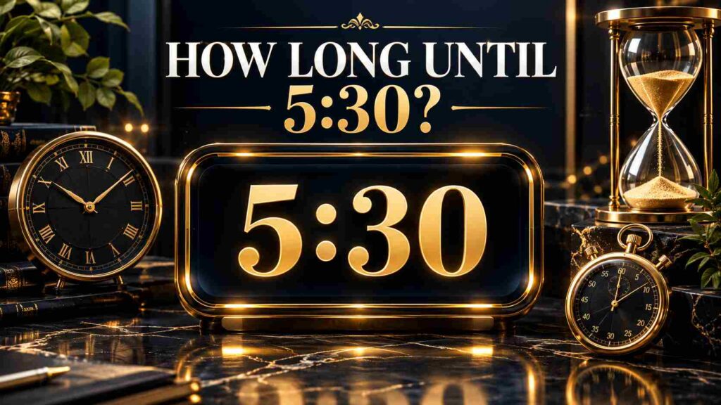 How Long Until 5:30? Get Your Time Left Instantly