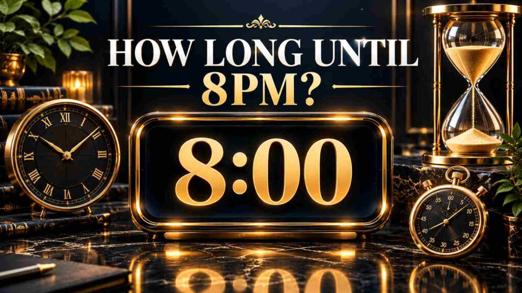 How Long Until 8 PM? Countdown to Your Evening