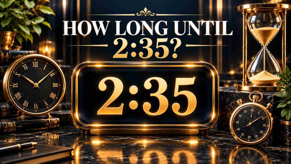 How Long Until 2:35? Check the Exact Countdown