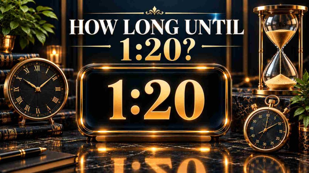How Long Until 1:20? Find Out How Much Time Is Left