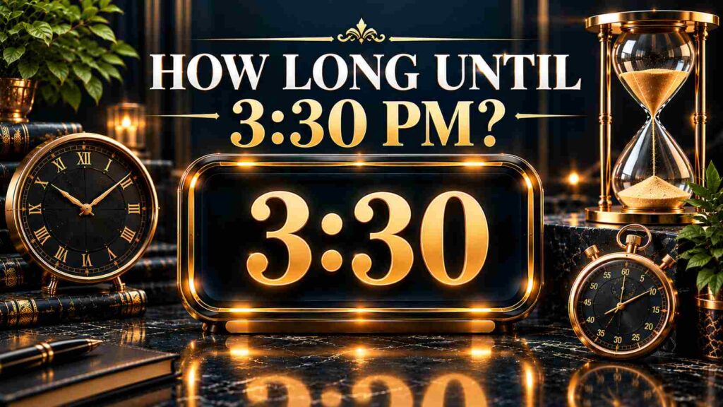 How Long Until 3:30 PM? Track Your Afternoon Countdown