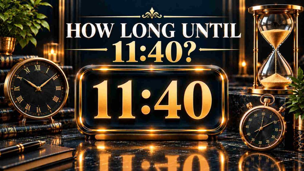 How Long Until 11:40? Get the Time Left in Seconds
