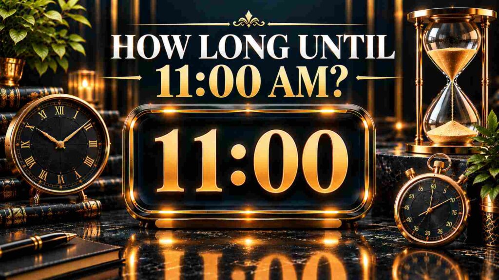 How Long Until 11 AM? See the Time Left Before 11
