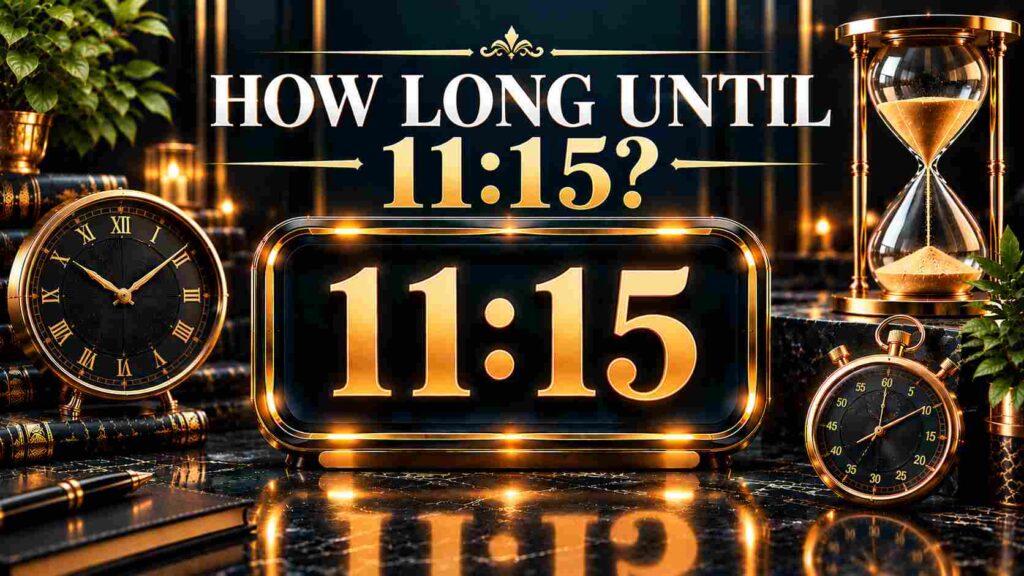 How Long Until 11:15? Check Your Countdown Time