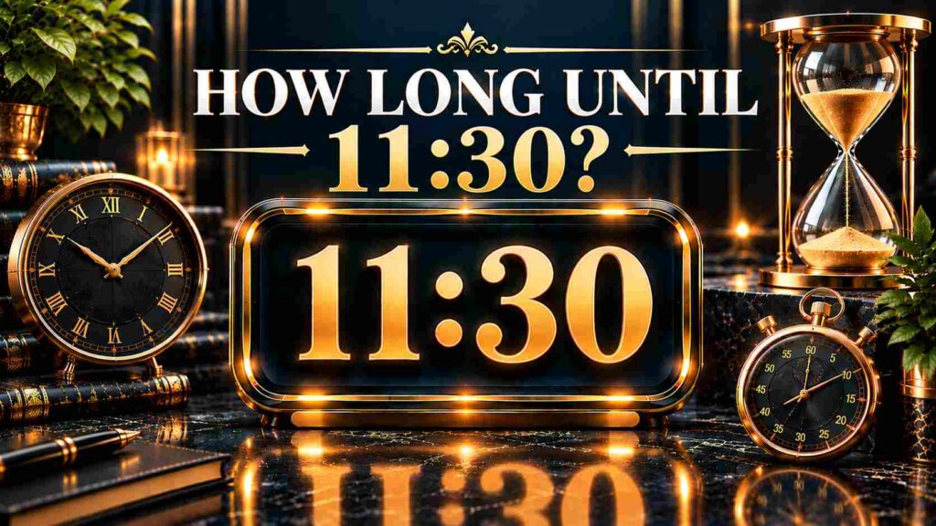 How Long Until 11:30? See the Exact Time Remaining