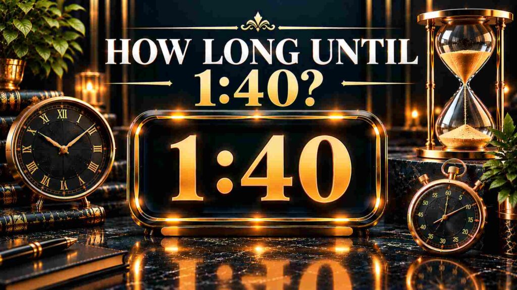 How Long Until 1:40? Track Your Remaining Time