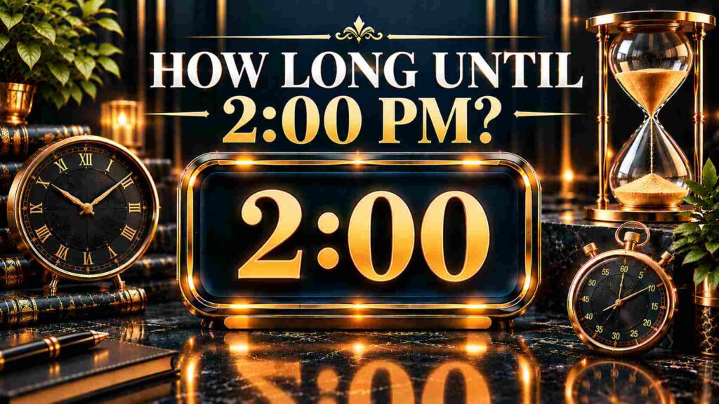 How Long Until 2 PM? Get a Quick Countdown to 2