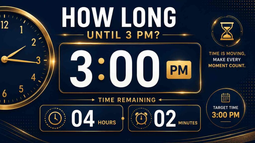 How Long Until 3:00 PM? | Countdown Timer