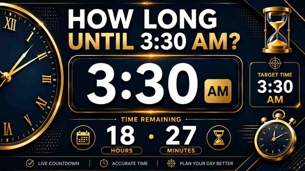 How Long Until 3:30 PM? | Countdown Timer