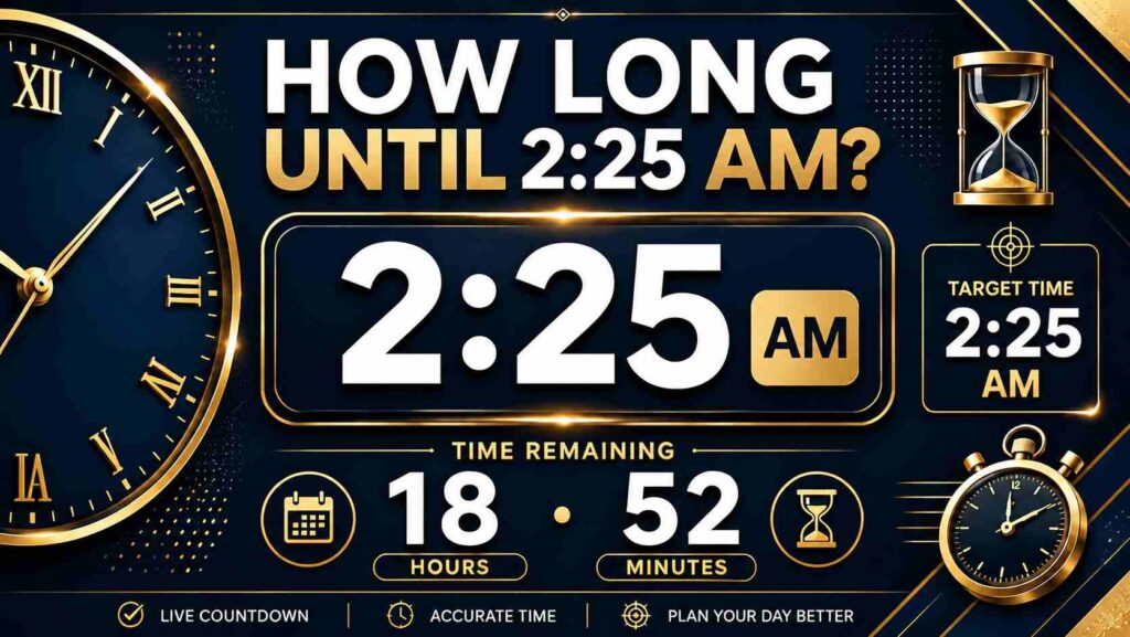 How Long Until 2:25 AM? | Countdown Timer