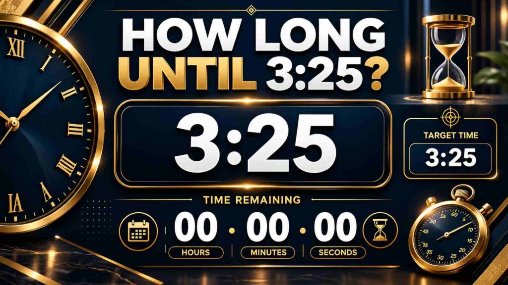 How Long Until 3:25? See the Exact Time Remaining