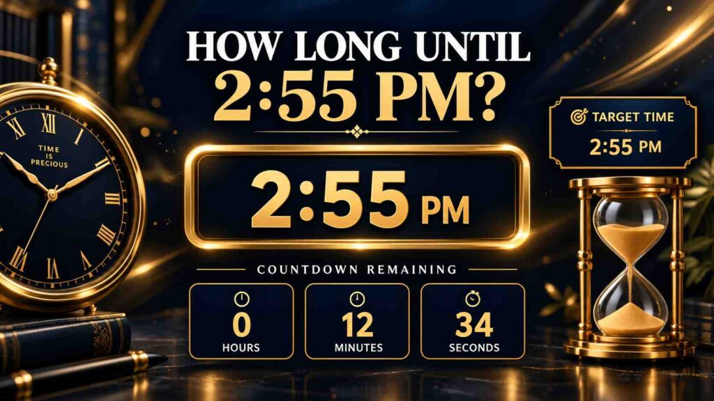 How Long Until 2:55 PM? Start Your Countdown Now