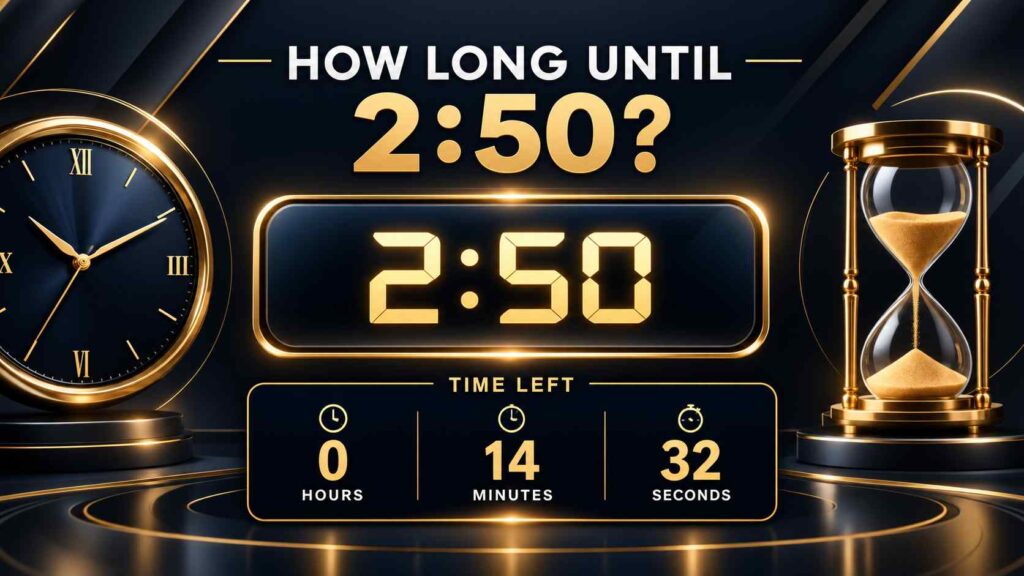 How Long Until 2:50? Calculate Your Time Left
