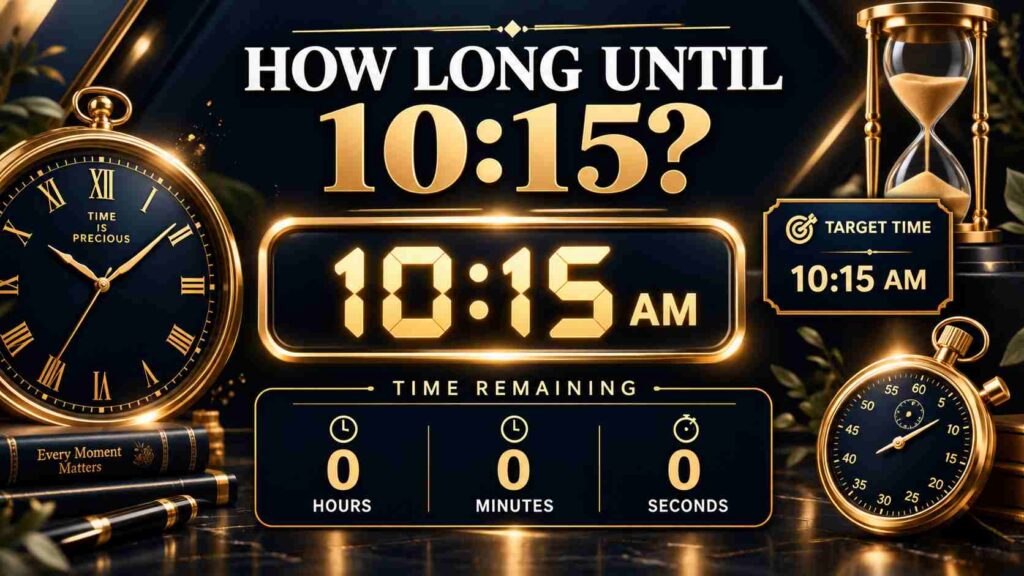 How Long Until 10:15? Get Your Countdown Answer