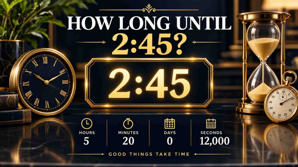 How Long Until 2:45? Get Your Countdown Answer