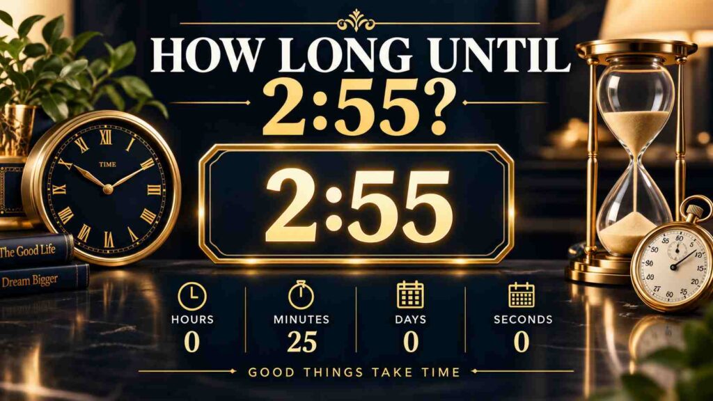 How Long Until 2:55? Get an Exact Countdown