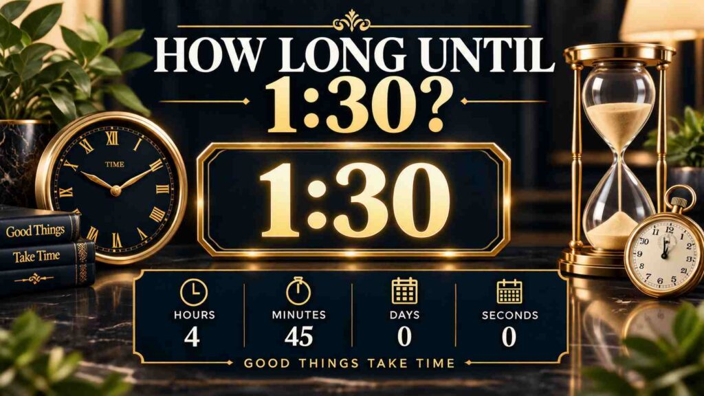 How Long Until 1:30? Calculate Time Remaining