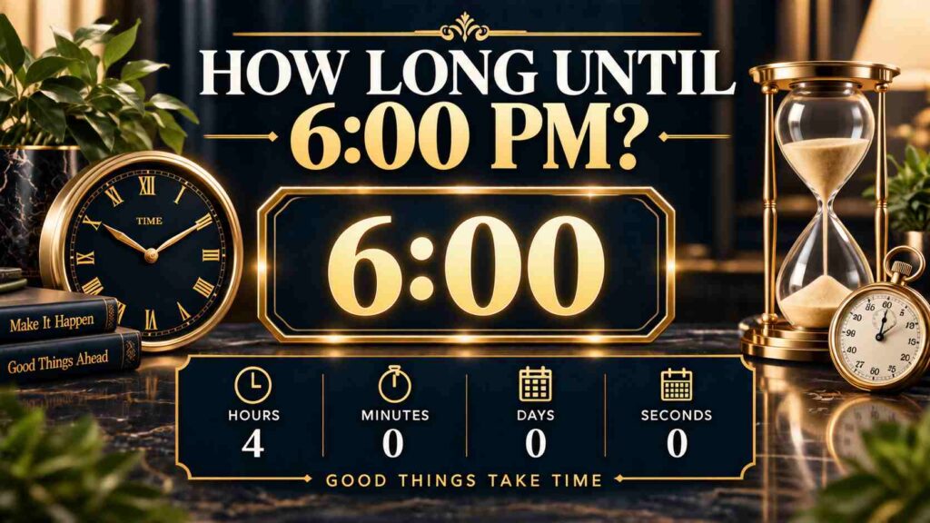 How Long Until 6 PM? Count Down to Your Target Time