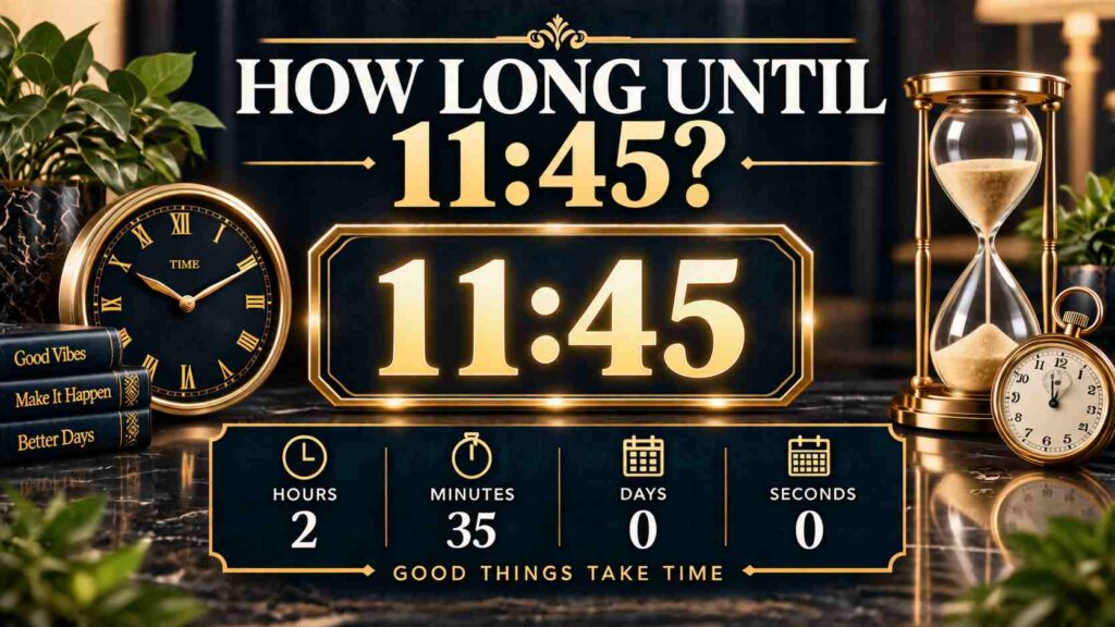 How Long Until 11:45? Calculate Your Countdown