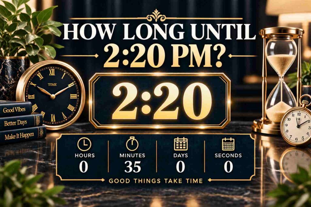 How Long Until 2:20 PM? Check Your Time Remaining