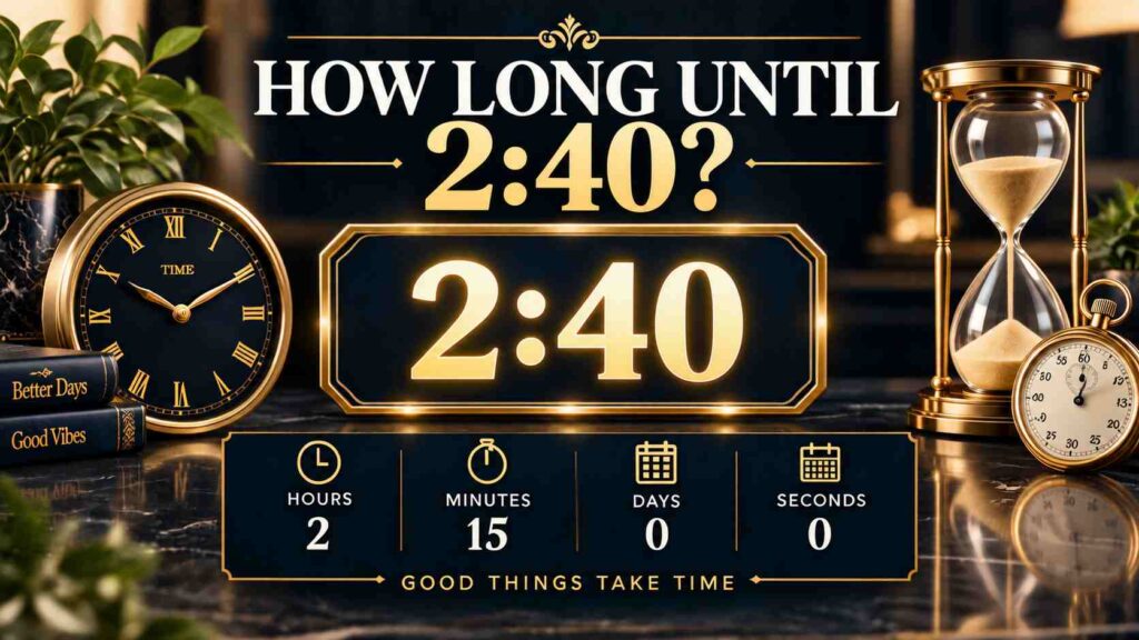 How Long Until 2:40? Track the Time Remaining