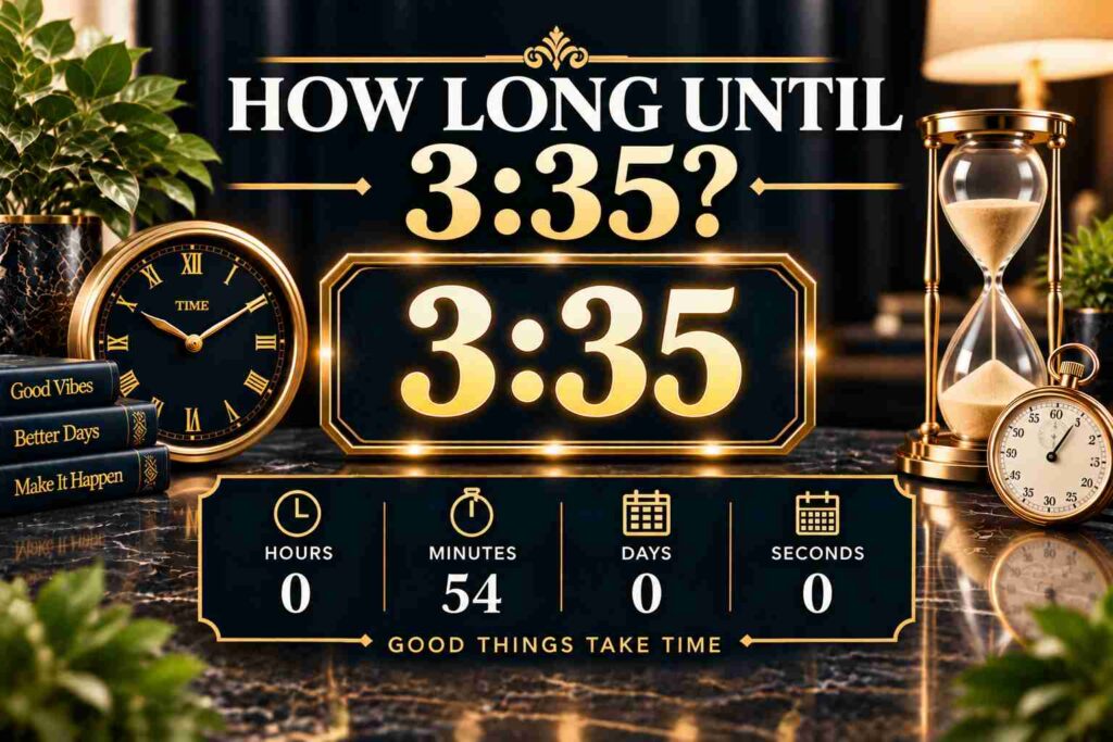 How Long Until 3:35? Your Quick Time Countdown