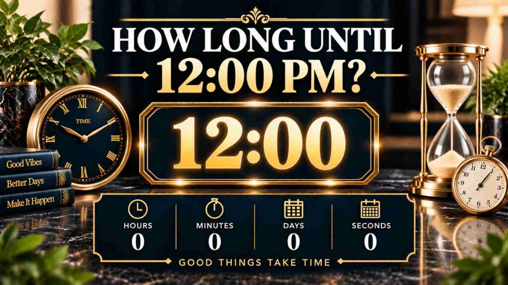 How Long Until 12 PM? See the Countdown to Noon