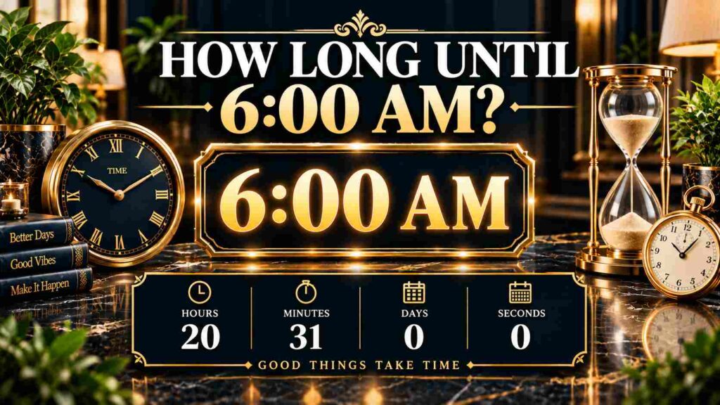 How Long Until 6 AM? Check the Morning Countdown