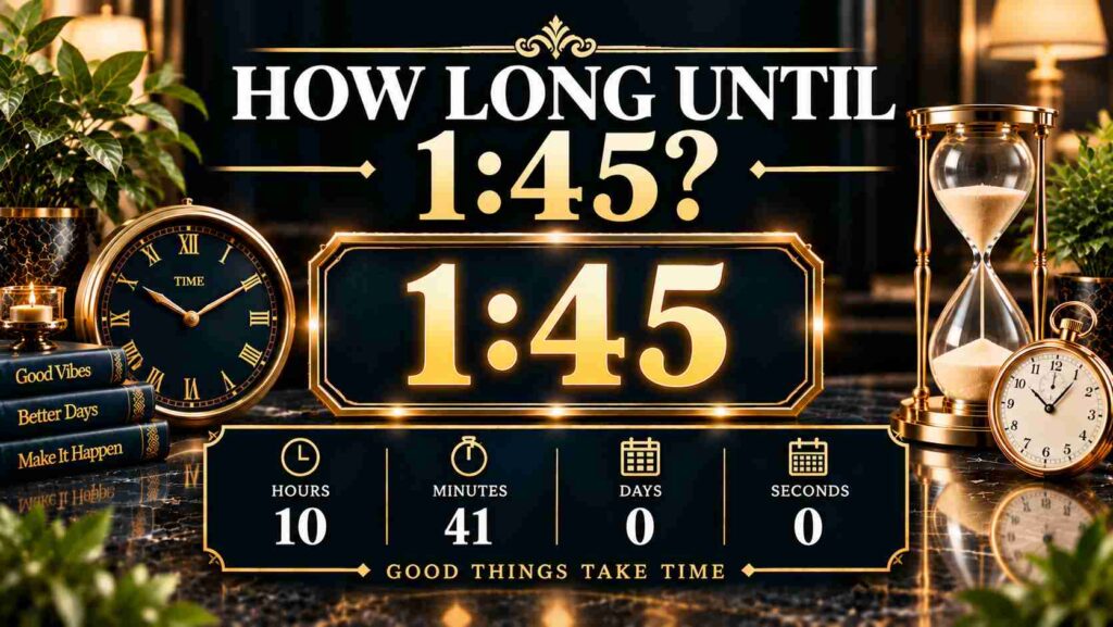 How Long Until 1:45? See the Time Remaining Now