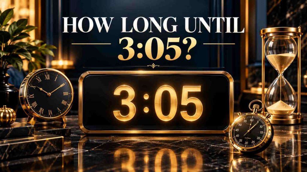How Long Until 3:05? Track Every Minute Remaining