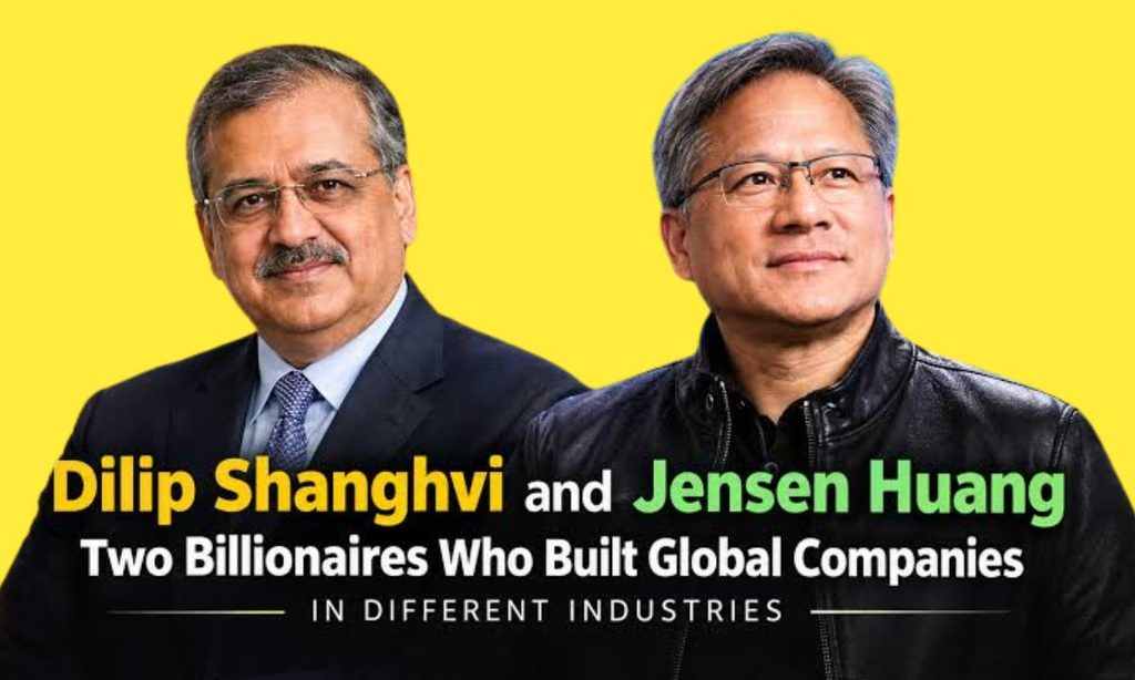 Dilip Shanghvi and Jensen Huang