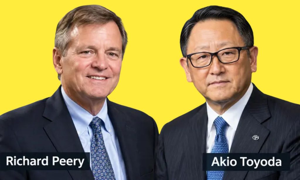 Richard Peery and Akio Toyoda