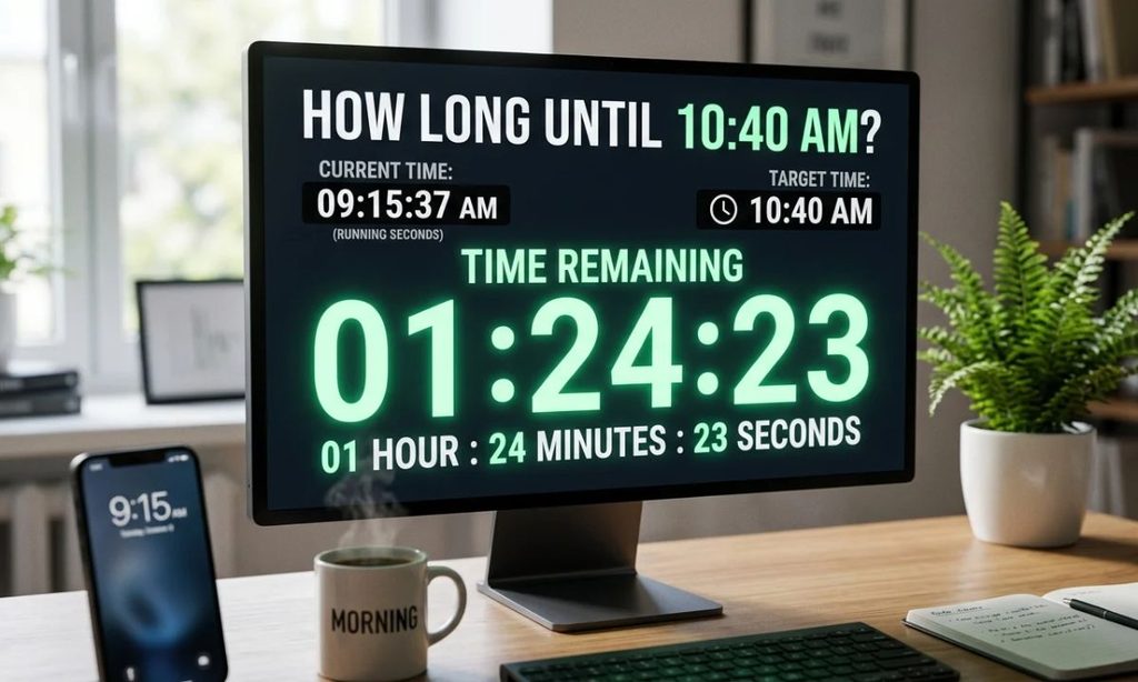 How Long Until 10:40?